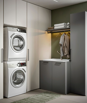 MINERVA 06 - Sectional laundry room cabinet by Edoné by Agorà - view 3
